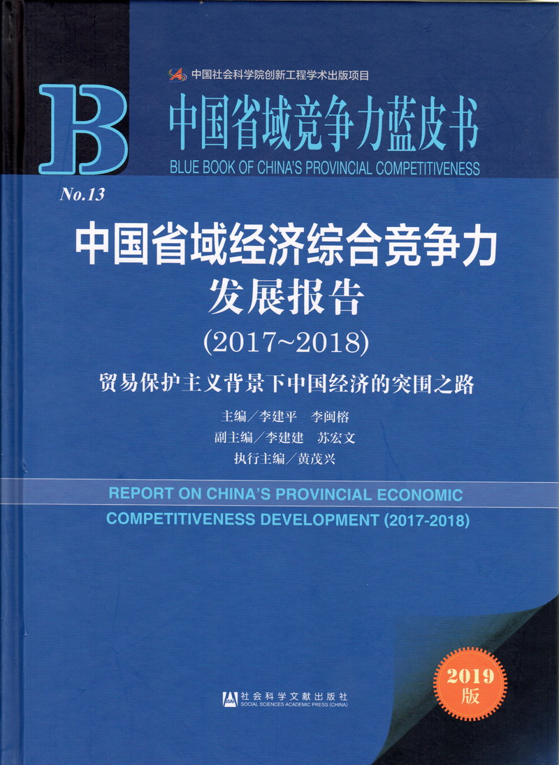 操日本美女大肥逼中国省域经济综合竞争力发展报告（2017-2018）